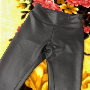 Express. Size S/P pleather black leggings.